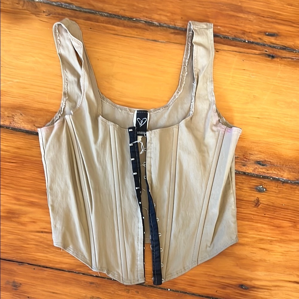 Windsor Tan Corset Top